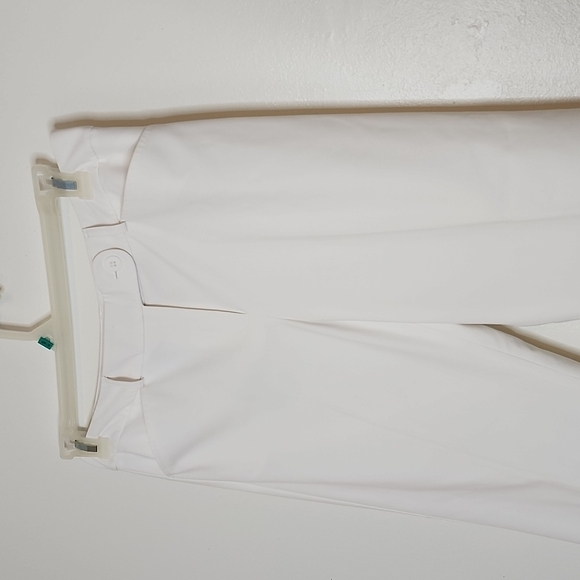 NEW Talbots Cotton Straight Leg Pants Classic Crop Split Hem Preppy Summer Chic - Picture 4 of 13